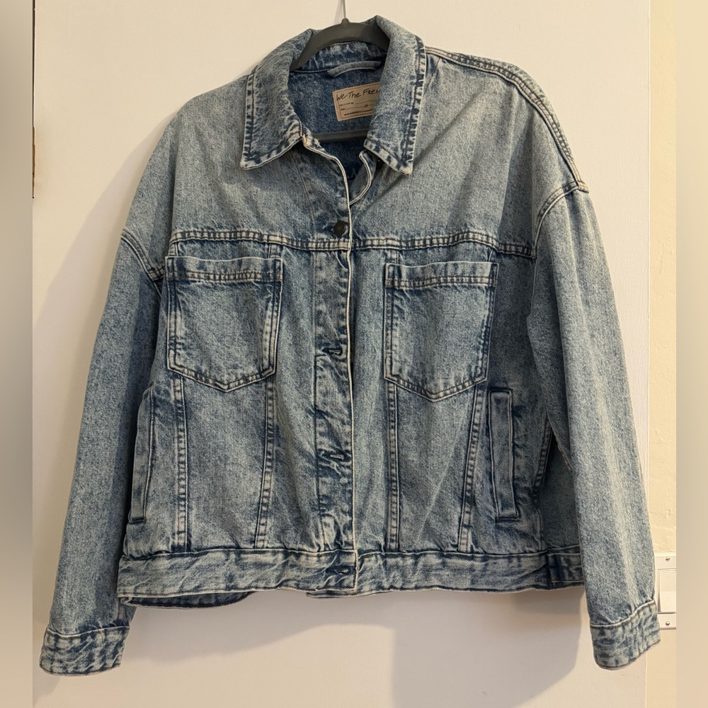 We The Free Light Blue Jean Jacket
